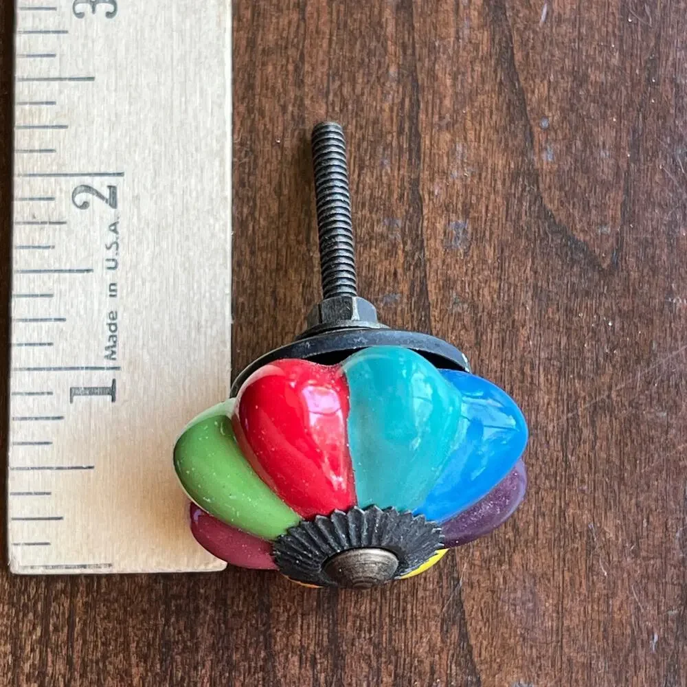 Multicolor vintage drawer pull